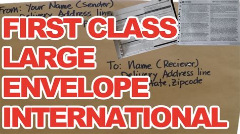 large envelope first class postage.